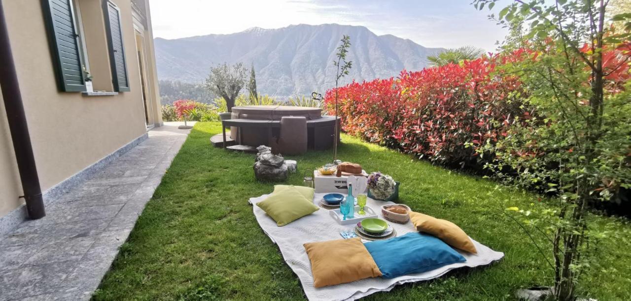 Magic Garden With Jacuzzi-Pool And Luxury Lake Como View Lenno Ngoại thất bức ảnh