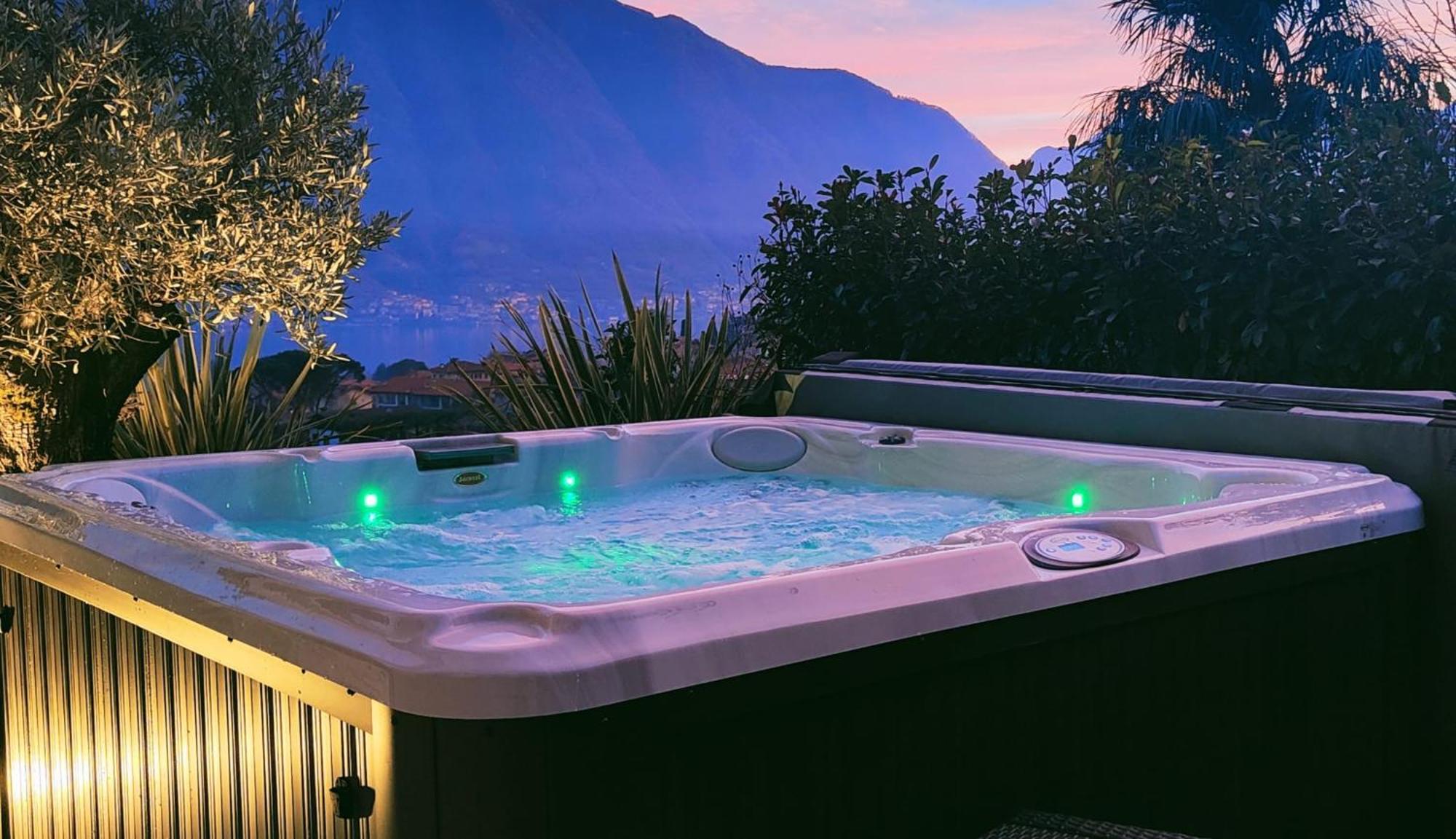 Magic Garden With Jacuzzi-Pool And Luxury Lake Como View Lenno Ngoại thất bức ảnh